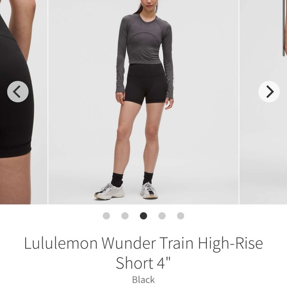 Lululemon NWT Wunder Train High-Rise Short 4" size 8 - Picture 6 of 6
